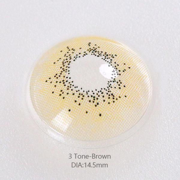 Реалистический естественный покрашенный рецепт 14,2 контактных линзов зеленого цвета кивиа не