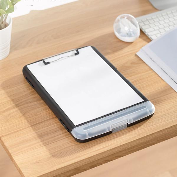 A4 Size Plastic Writing Board File Box with Elastic Closure Folder and Waterproof Clipboard