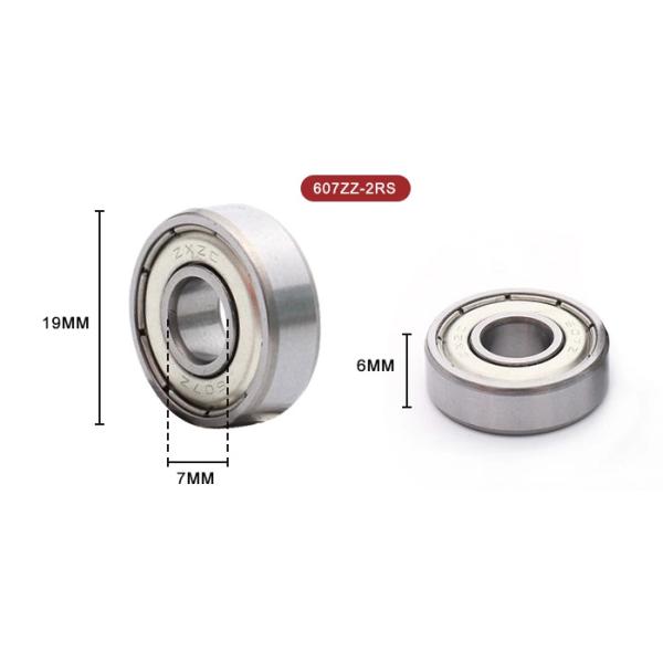 Roulements à billes profonds 607zz 2rs ABEC-3 de cannelure de boîte de vitesse sans friction pour un moteur plus propre