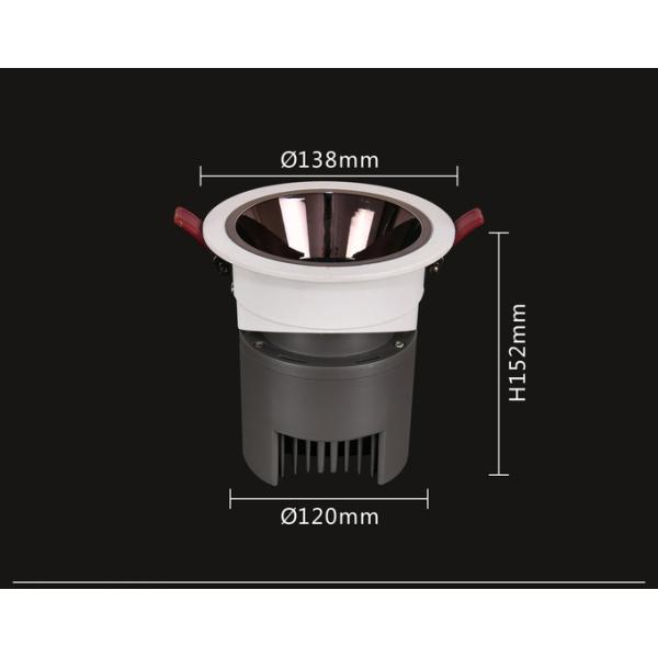 35W 40W 50W LED Anti Glare Spotlights DALI Dimming Sand Gold