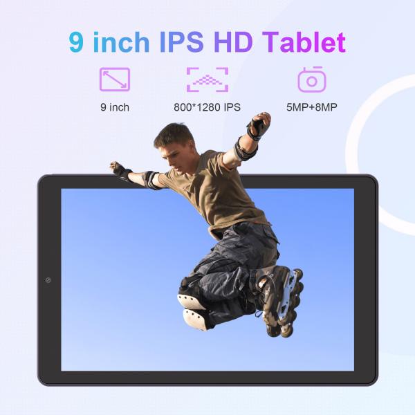 C Idea 9 Inch Tablet 5MP+8MP Educational Tablet For Teens with Pen CM935 Purple