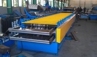 PLC Control Roof / Wall Panel Color Steel Plate Roll Forming Machinery CE Approved