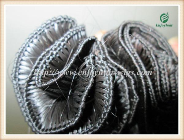 Hand tied weaviing Malaysian virgin remy hair,straight hair extension no shed no tangle