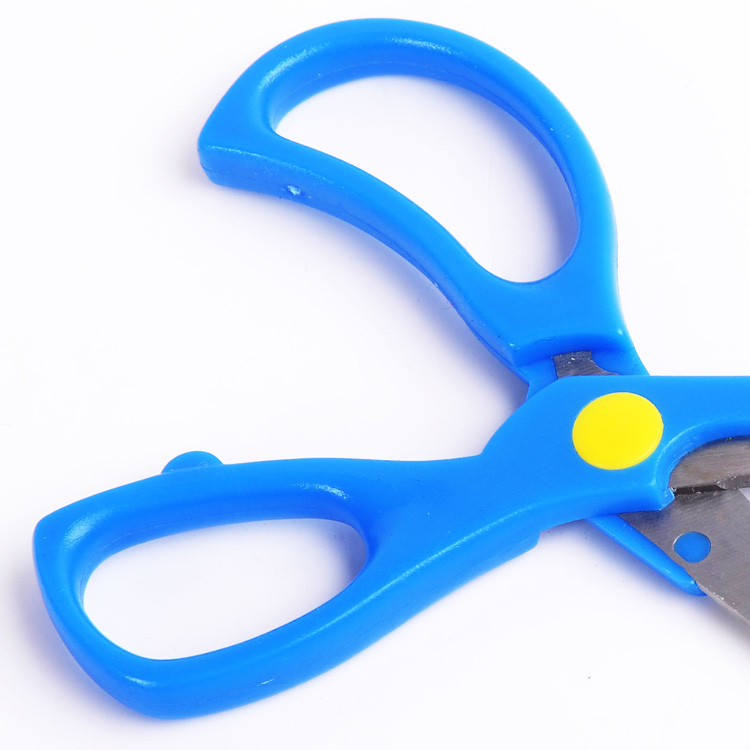 Wholesale hot selling office and school supplies creative stationary 5 inch blue scissors for kids