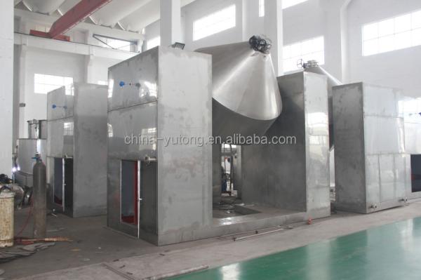 SS304 40L Lithium Hydroxide Vacuum Drying Equipment Double Cone