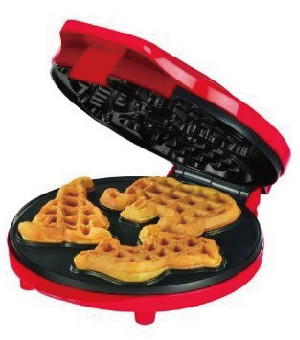 700W Circus Waffle Maker Grill With Power On And Ready Indicator