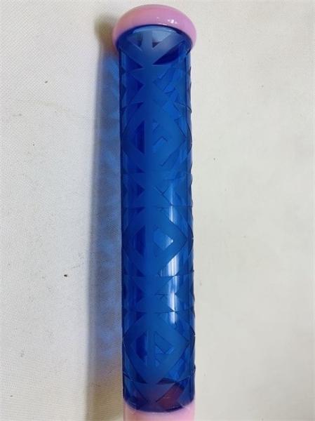 Borosilicate Scientific Ice Glass Bongs Plated Flower 12.5 Inch 7mm Holographic