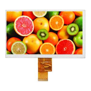 Wide Temperature 7 Inch TFT LCD Display LVDS Interface 1024x600 Resolution