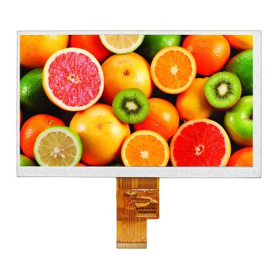 Wide Temperature 7 Inch TFT LCD Display LVDS Interface 1024x600 Resolution