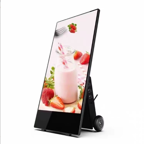 43 Outdoor Waterproof Digital Signage High Brightness Moveable Electronic Poster Sidewalk A-Board Display Factory