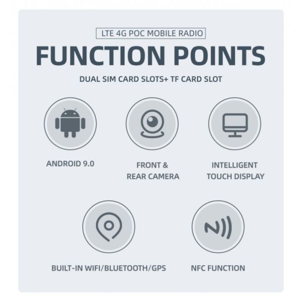 YANTON TM-7600 Professional 4G LTE PTT Radio with GPS and IP Network for Mobile Car Communication