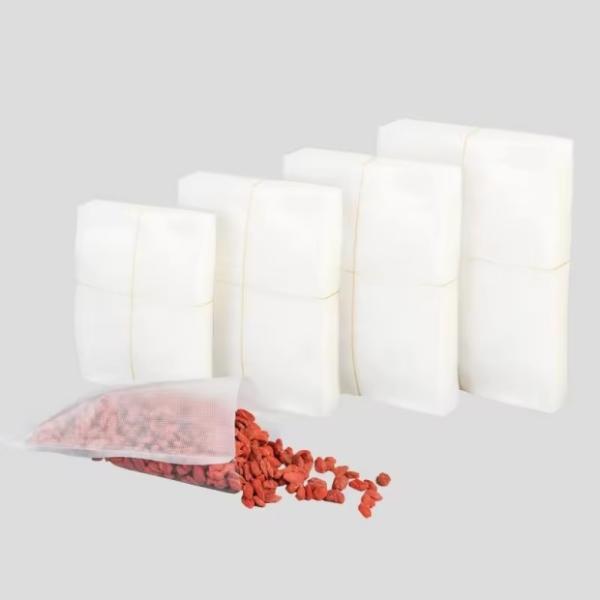Saco de armazenamento de plástico selado em relevo de vácuo três lados selado saco de vácuo de alimentos textura saco de vácuo em relevo
