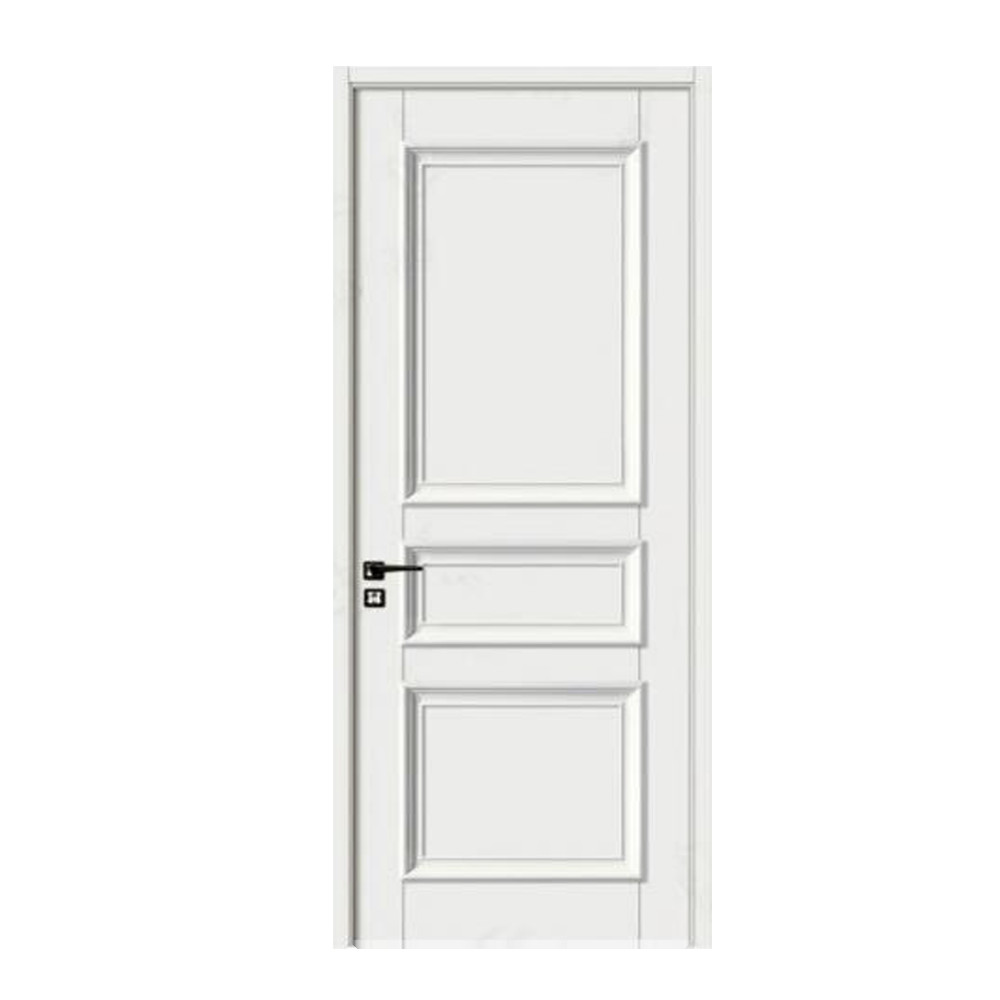 High Quality Pvc Film Laminated Extrusion Painting Wpc Hollow Frame Complete Door for Bathroom