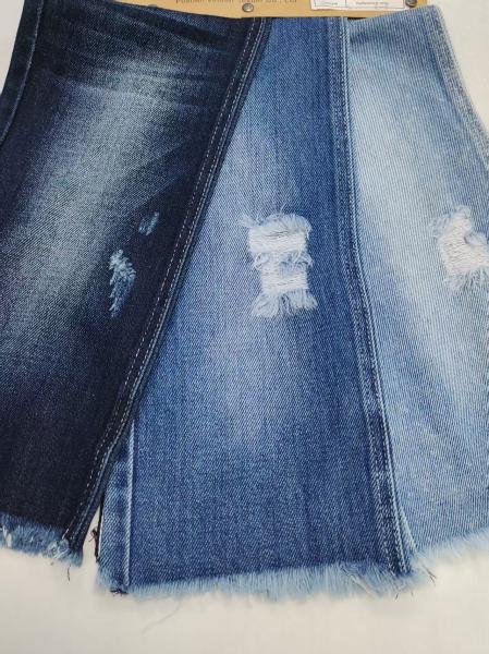10.3OZ stretch free 90%cotton twill style woven denim fabric JSD3214 for denim jeans high quality
