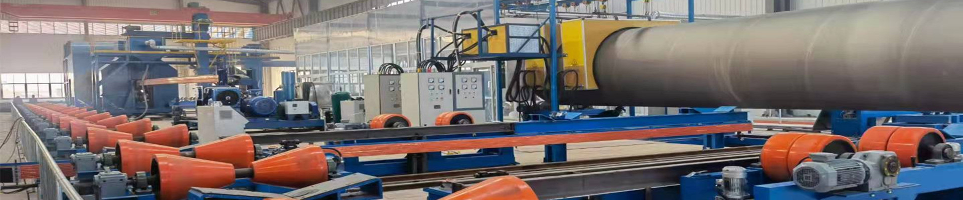 Automatic Steel Pipe Internal & External Blasting and FBE Powder Coating Line