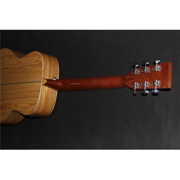 AAAA all Solid imported olive wood OM body custom guitar acoustic electric guitar