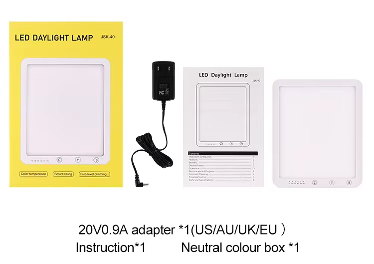 LED Light Source Physical Therapy Sunlight Lamp Popular Daylight Winter Therapy Light Medical Home SAD Treatment Therapy