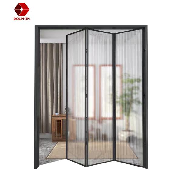 Двери ДЕЛЬФИНА алюминиевые Bifold стеклянные пудрят покрывая подгонянный цвет