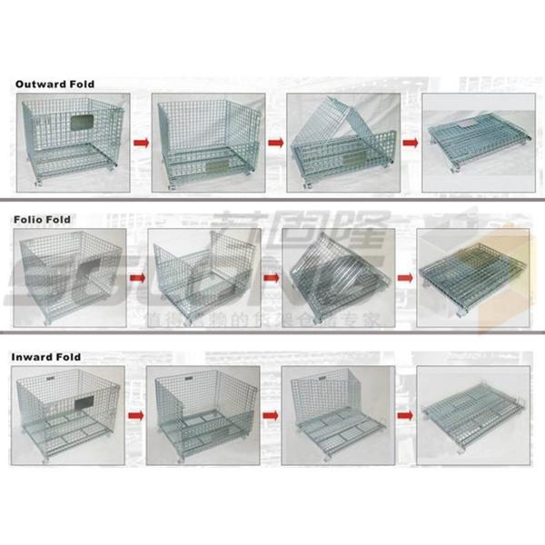 Провода хранения паллета коробки металла пакгауза клетки промышленного стальные Stackable