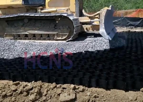 Grille cellulaire de gravier de système d'emprisonnement de Geocell de HDPE moulu d'amélioration