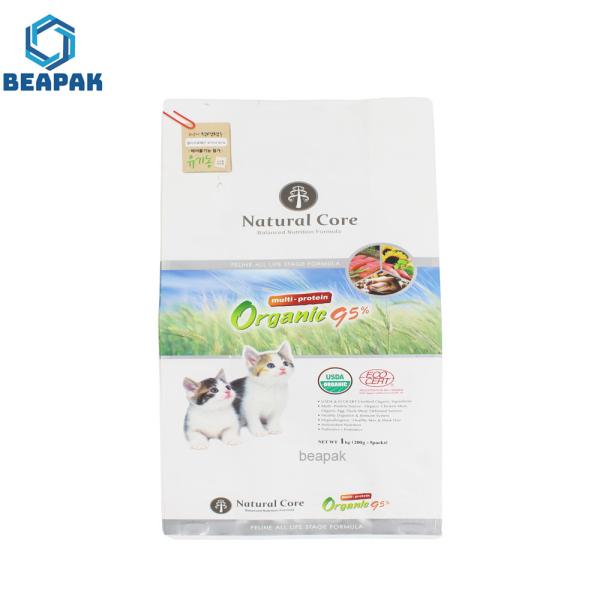 Saco inferior de selagem Resealable laminado do alimento do reforço