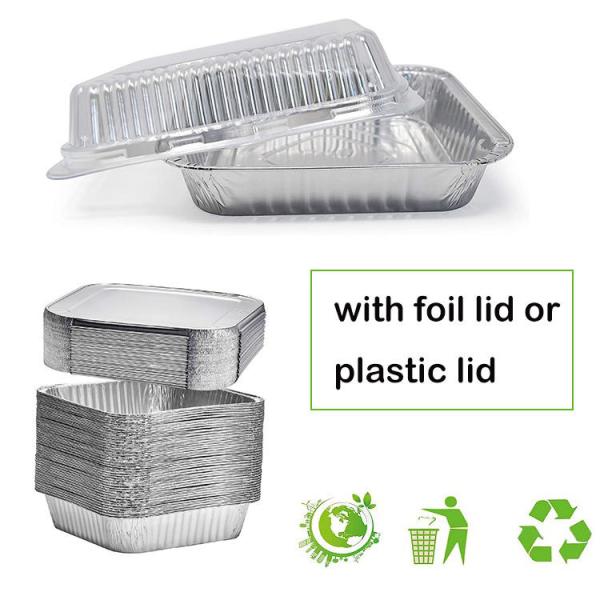Одноразовые контейнеры из пленочной пленки из алюминия 800 мл Одноразовые пекарни