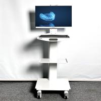 Hospital Furniture 3 Layer Medical Trolley Dental Mobile Cart Unit Easy Clean Oral Scan Mobile Trolley