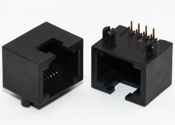 RJ45 Unshielded através do conector do furo, soquete modular R do PWB RJ45/A