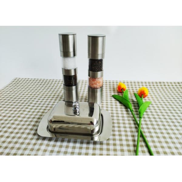 Dual Salt And Pepper Grinder Stainless Steel Pepper Mills