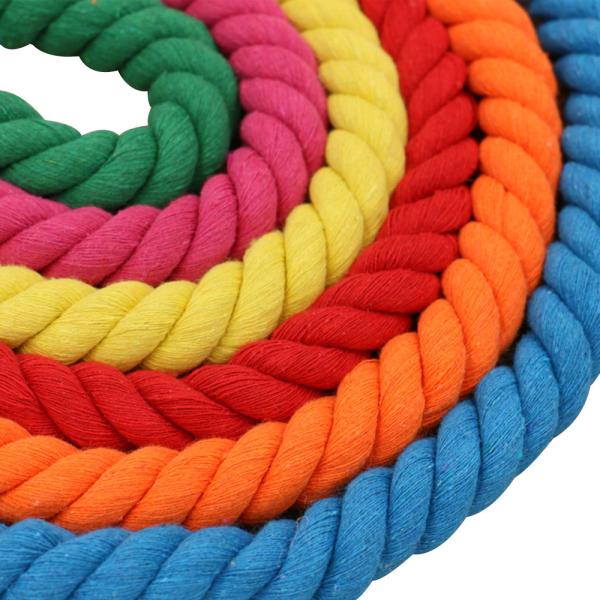 DIY Цветные хлопчатобумажные макрамовые шнурки 20 мм Цветные хлопчатобумажные шнурки для ремесла