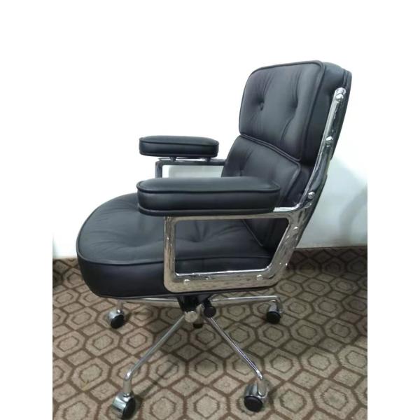Boss / CEO Ergonomic Office Chair With Chrome Plated Aluminum Alloy Frame / Armrest