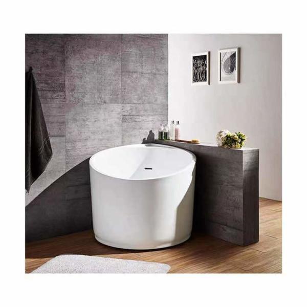 Eco Friendly Black Freestanding Corner Soaking Tub 950*950*720MM