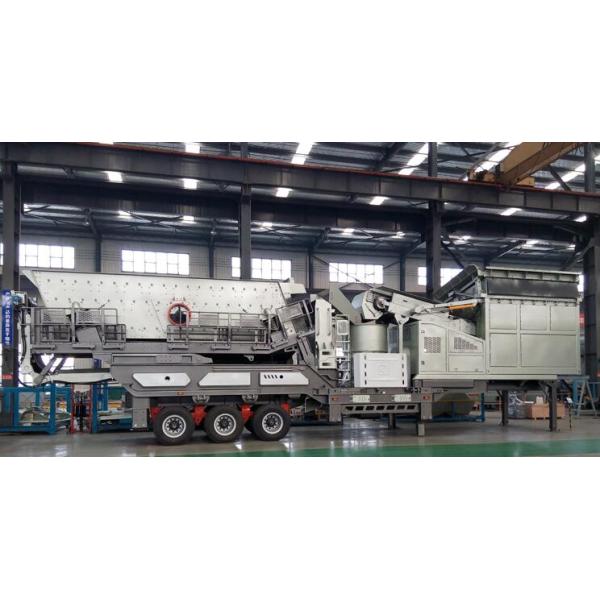 LIPU Portable Mobile Crushing Plant , Primary Stone Gravel Rock Concrete Jaw Crusher