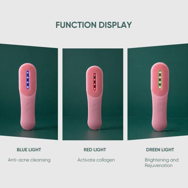 Силикон поры личной кожи щетки чистки стороны 2 In1 глубокий очищая лицевую щетку