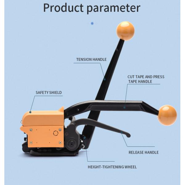 High Safety Level A333 Clip-free Strapping Tool for Steel Strip Package Sealing Machine