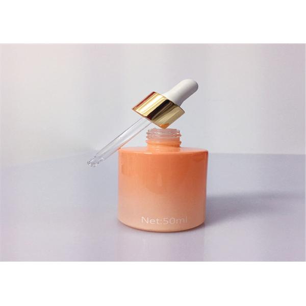 30ml Luxury Custom Serum Gradient Orange Glass Dropper Bottle For Essential Oil