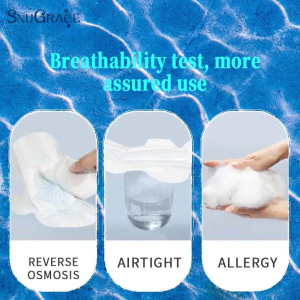 Мягкий дышащий SNUGRACE органический женский санитарный салфетка поддерживает ODM OEM настройки