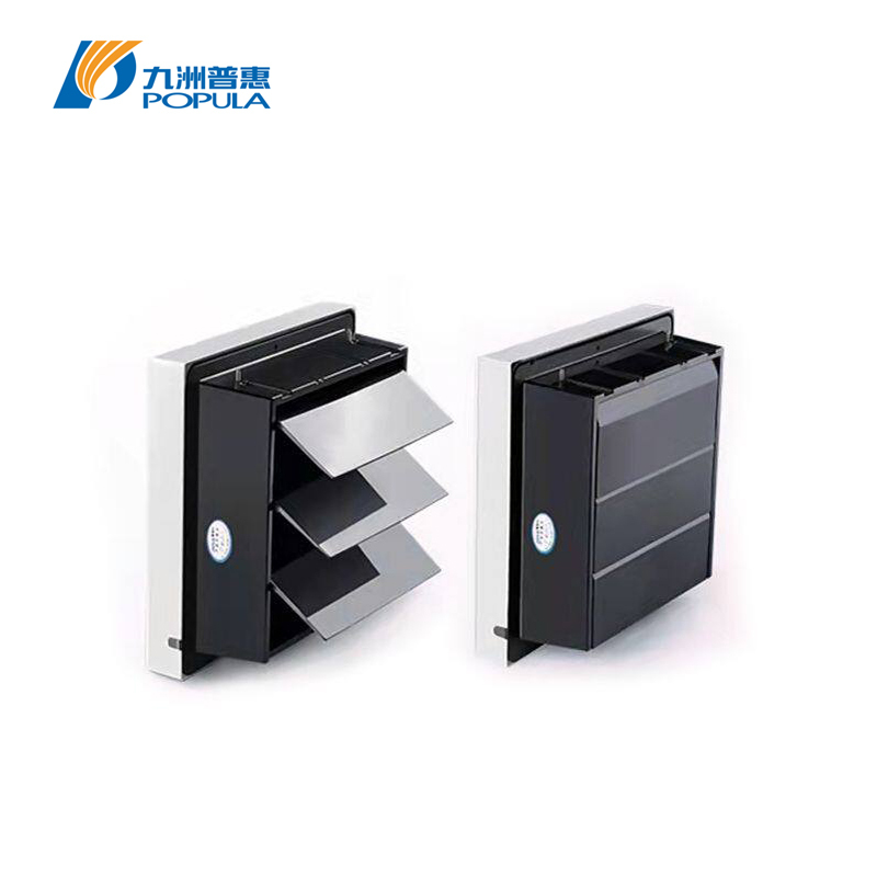 Anti Aging Anti Static Plastic Exhaust Fan With Shutter And Ball Bearing Motor
