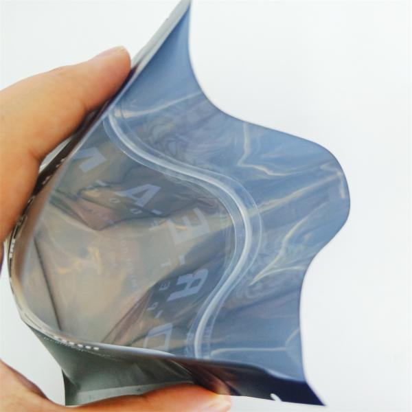 Sac latéral de nourriture de chien de PE de papier d'aluminium du joint 3 avec le dessus de tirette