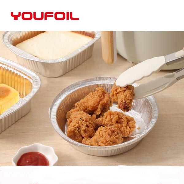 Customized Logo Disposable Aluminum Foil Container 8inch with Preservation Effect