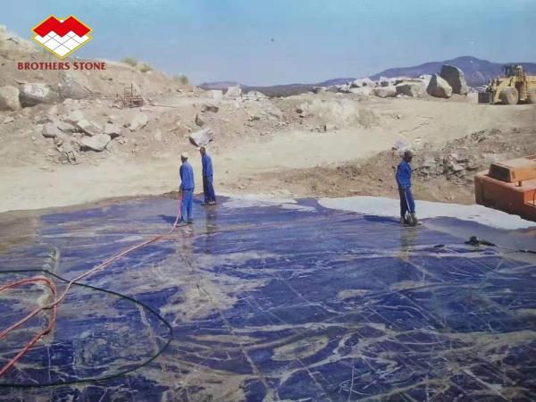 Polished Dream Sapphire Blue Onyx Quartzite Slabs Luxury Stone Backlit Translucent