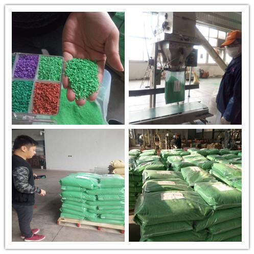 4mm Outdoor Recycled Rubber Granules Wear Resistance