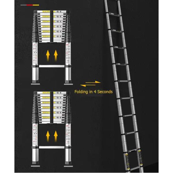 СЭ Аварийное спасательное оборудование Сдвижная алюминиевая телескопическая лестница