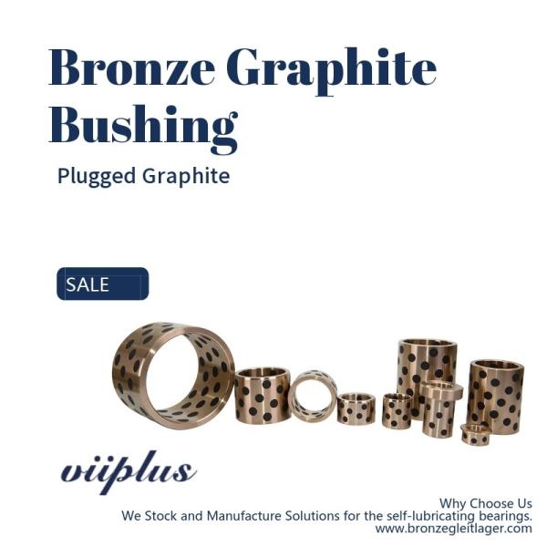 SOB Customized Self Lubricating Bronze Bushing With Graphite Sleeve Flange & Thrust