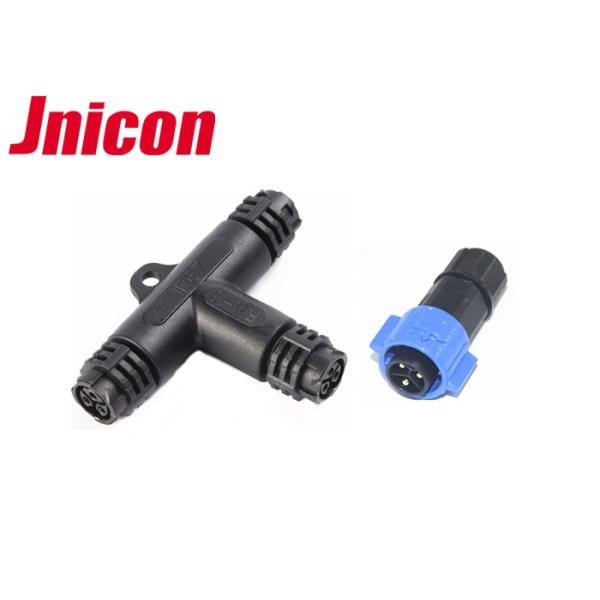 Empuje que cierra el tipo sólido M19 del conector al aire libre de gran intensidad T de la prenda impermeable