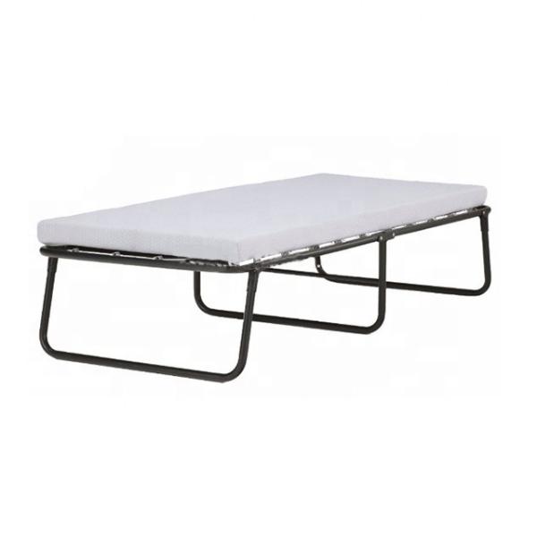 Outdoor Folding Rollaway Guest Bed With Memory Foam Mattress Lounger Sofa Bed Included