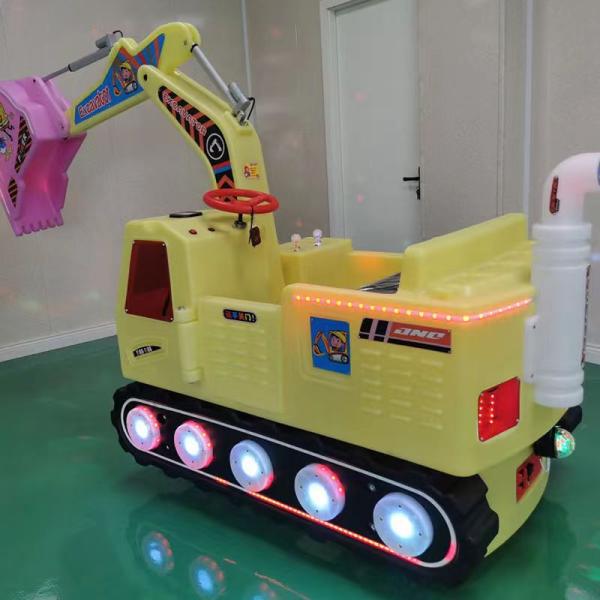 Les installations de loisirs pour enfants montent sur des jouets électriques 24V Voiture avec modélisation d'excavatrice