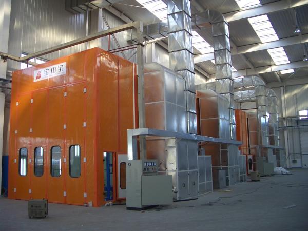 Bus Painting Chamber Air Flow Full Downdraft Spray Booth For Vehicle