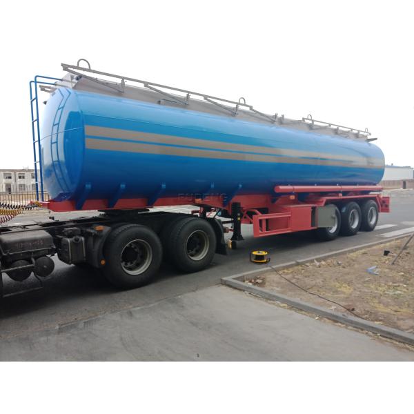 3 Axles 50000 Litres Fuel Tanker Semi Trailer 4 Compartment Carbon Steel