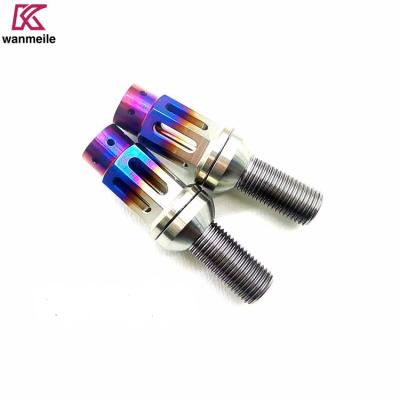 refitted with titanium alloy hollow tire bolt M14  1.5 wheel hub bolts cone seat
